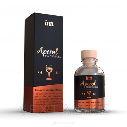 Intt Aperol Massage Gel - Съедобный гель для интимного массажа, 30 мл (Апероль) от sex shop Extaz фото 2