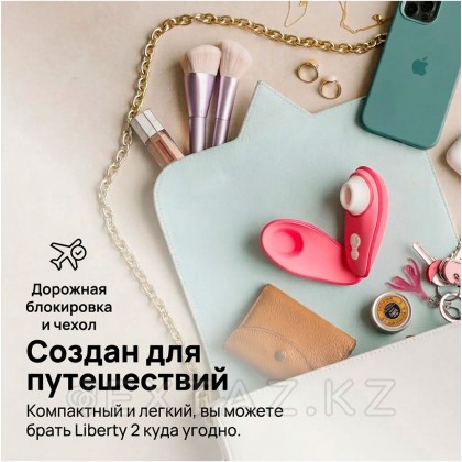 Бесконтактный клиторальный стимулятор Womanizer Liberty 2, розовый от sex shop Extaz фото 14