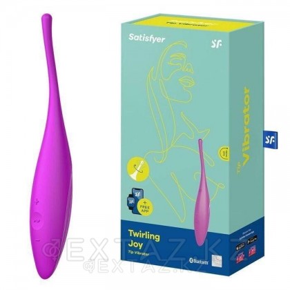 Вибратор для клитора Satisfyer Twirling Joy fuchsia от sex shop Extaz фото 6