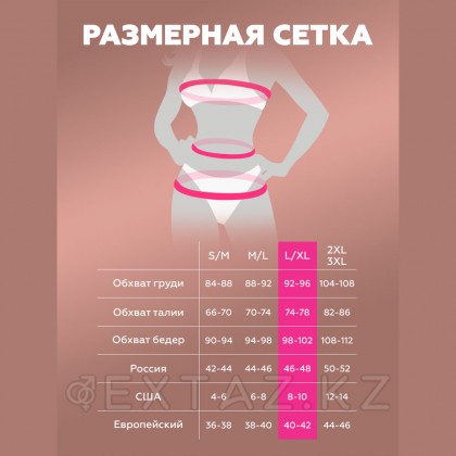 Боди-комбинезон искрящийся стразами с длинными рукавами и доступом (Spark) (S/XXL) от sex shop Extaz фото 9