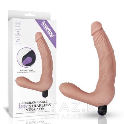 Безремневой страпон с вибрацией IJOY от Lovetoy (21 см) от sex shop Extaz фото 6