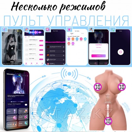 Сексуальное женское тело с подключением к приложению Alanna (вибрация+фрикции) от sex shop Extaz фото 7