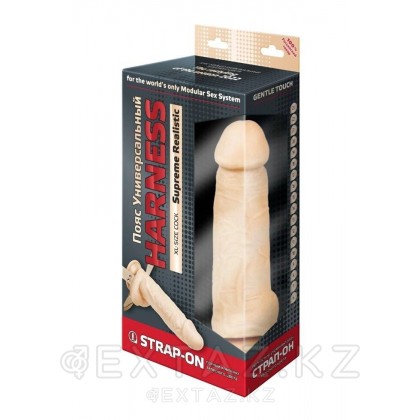 Пояс с кольцом универсальный с бандажом и фаллоимитатором от sex shop Extaz фото 6