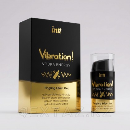 Возбуждающий гель с эффектом вибрации Vibration! Vodka energy от INTT 15 мл от sex shop Extaz фото 2