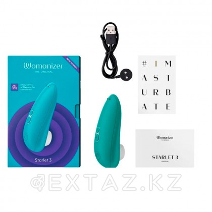 Бесконтактный клиторальный стимулятор Womanizer Starlet 3, бирюзовый от sex shop Extaz фото 10