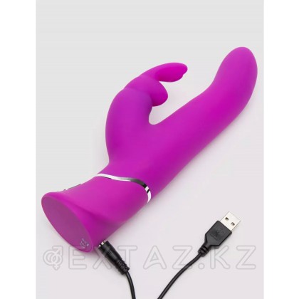 Вибратор с клиторальным стимулятором Happy Rabbit Curve Power Motion фиолетовый от sex shop Extaz фото 2