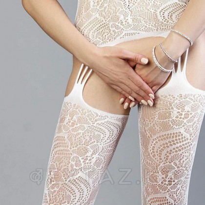 Боди-комбинезон белый с вырезом на груди (Impulse) (S-L) от sex shop Extaz фото 5