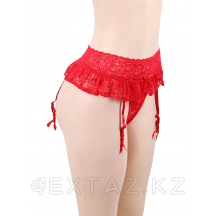 Пояс для чулок кружевной Red Sexy Bow (3XL) от sex shop Extaz фото 3