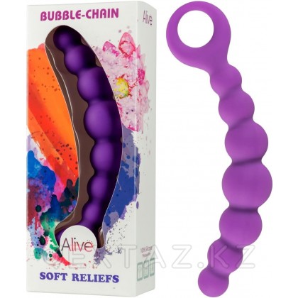 Анальная цепочка Bubble фиолетовая от Alive от sex shop Extaz фото 5