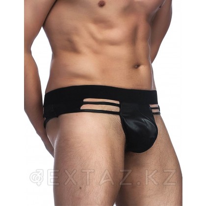 Стринги мужские черные с ремешками (размер XS) от sex shop Extaz фото 2