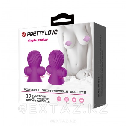 Стимулятор сосков с вибрацией, фиолетовый, 2 шт от sex shop Extaz фото 9