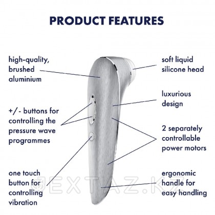 Алюминиевый клиторальный стимулятор Satisfyer High Fashion от sex shop Extaz фото 6