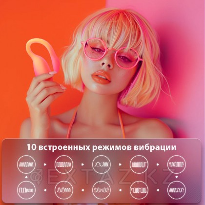 Вибромассажёр с интеллектуальным управлением Magic Flamingo Max от Magic motion, оранжевый от sex shop Extaz фото 6