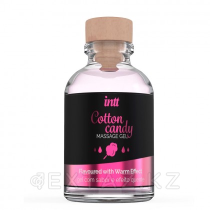 Intt Cotton Candy Massage Gel - Съедобный гель для интимного массажа, 30 мл (сахарная вата) от sex shop Extaz