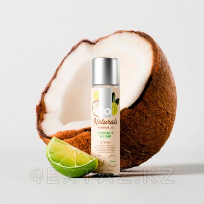 Массажное масло JO Naturals Кокос и Лайм, 120 мл от sex shop Extaz фото 5