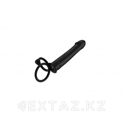 Двойное эрекционное кольцо с вибрацией и фаллоимитатором от sex shop Extaz фото 5
