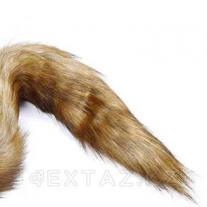 Силиконовый анальный плаг  хвостиком Fox tail от sex shop Extaz фото 3