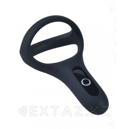 Двойное эрекционное кольцо Rise от Magic Motion черное от sex shop Extaz фото 2