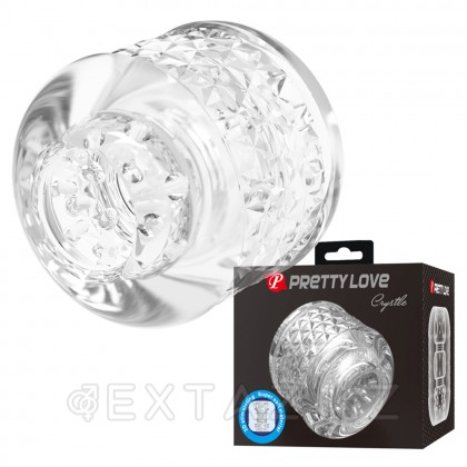Мастурбатор с текстурированным каналом Crystle прозрачный от sex shop Extaz