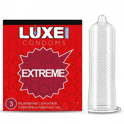 Презервативы LUXE ROYAL EXTREME с точечной и рифленой поверхностью 3 шт. от sex shop Extaz