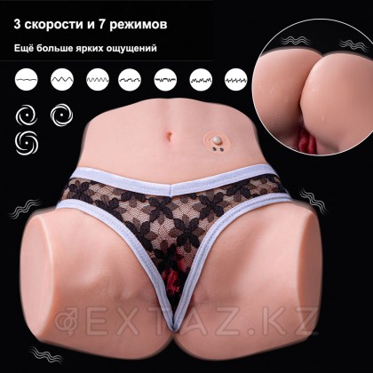 Реалистичный двойной мастурбатор Tracy с вибрацией от sex shop Extaz фото 11
