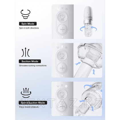 Автоматический мастурбатор Extra Sauce белый от sex shop Extaz фото 5