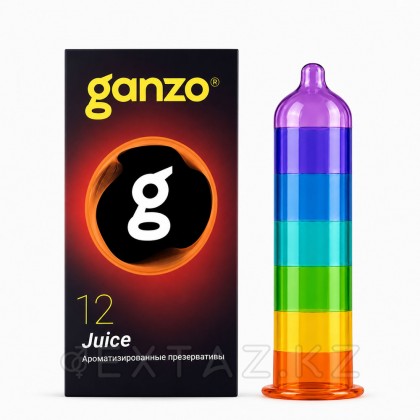 Презервативы ароматизированные Ganzo Juice Black Edition, цветные 12 шт. от sex shop Extaz