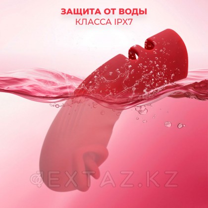 Силиконовый вибратор на палец с дополнительной стимуляцией от sex shop Extaz фото 5