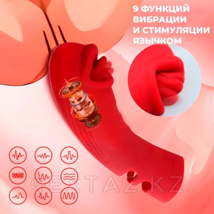 Силиконовый вибратор на палец с дополнительной стимуляцией от sex shop Extaz фото 3
