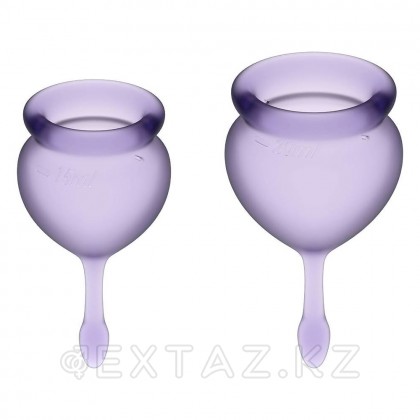 Набор менструальных чаш Satisfyer Feel Good, фиолетовый, 15 мл, 20 мл от sex shop Extaz