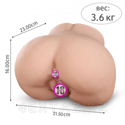 Реалистичный двойной мастурбатор Olga (вагина+анус) от sex shop Extaz фото 3