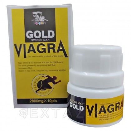 Возбуждающее средство для мужчин Viagra Gold Strong Man, 10 табл. от sex shop Extaz фото 2