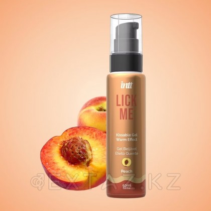 Гель со вкусом персика LICK ME с согревающим эффектом от INTT 50 мл от sex shop Extaz фото 5
