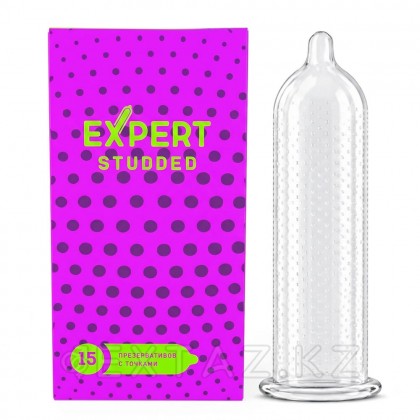 Презервативы EXPERT Studded, облегающие, точечные, 15 шт от sex shop Extaz