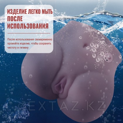 Реалистичный двойной мастурбатор Lore с вибрацией от sex shop Extaz фото 11