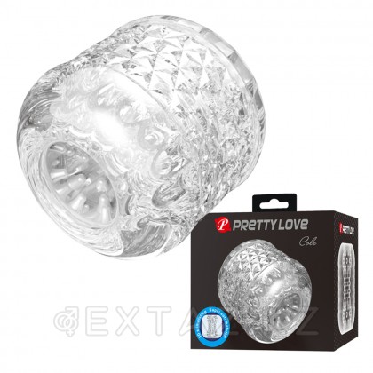 Мастурбатор с текстурированным каналом Cole прозрачный от sex shop Extaz