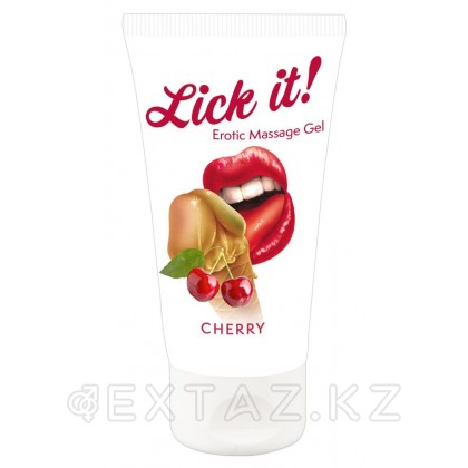 Съедобный массажный гель Lick it! со вкусом вишни 50 мл. от sex shop Extaz
