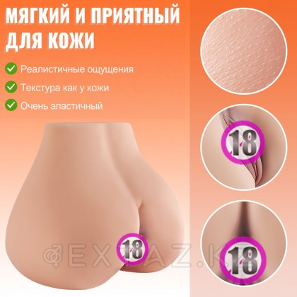 Реалистичный двойной мастурбатор Ashley (вагина+анус) от sex shop Extaz фото 5