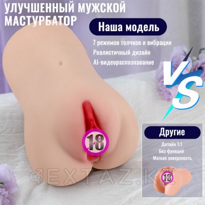 Мастурбатор-вагина с подключением к приложению Eliza (вибрация+фрикции) от sex shop Extaz фото 6