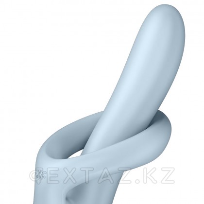 Вибратор с ротацией Satisfyer Heat Flex 4 голубой (c подогревом) от sex shop Extaz фото 4