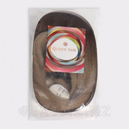 Парик искусственный, с чёлкой, имитация кожи, 60 см, 240 гр, цвет омбре русый/блонд от sex shop Extaz фото 4