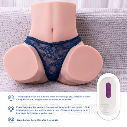 Реалистичный двойной мастурбатор с функцией фрикции Gina от sex shop Extaz фото 3