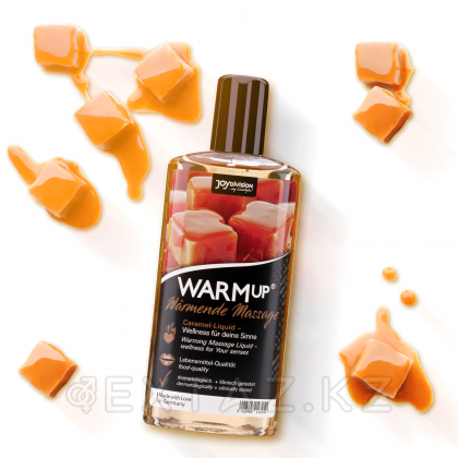 Съедобный массажный гель Joy Division WARMup со вкусом карамели (150 мл.) от sex shop Extaz фото 3