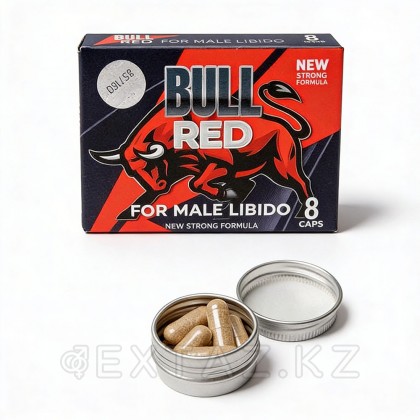 Концентрат пищевой для мужчин на основе растительного сырья BULL RED (8 капсул) от sex shop Extaz фото 6