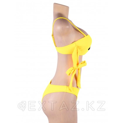 Купальник с завязками Rhinestone Yellow (L) от sex shop Extaz фото 4