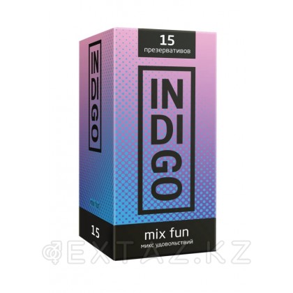 Презервативы INDIGO MixFun № 15 ребристые (15 шт.) от sex shop Extaz