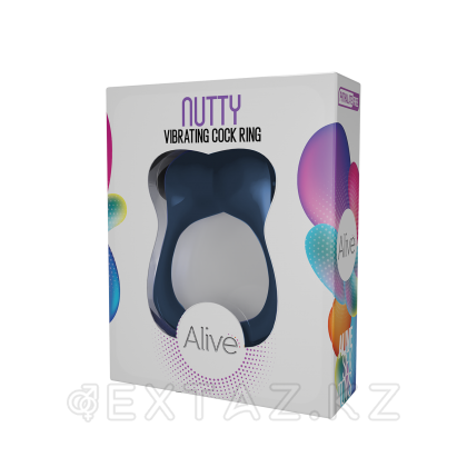 Эрекционное кольцо с вибрацией Nutty от Alive от sex shop Extaz фото 2