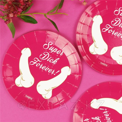 Бумажные тарелки Super Dick Forever (6 шт.) от sex shop Extaz фото 2