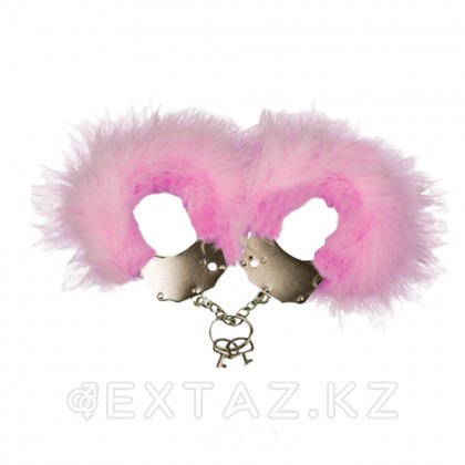 Наручники Adrien Lastic M металл с розовыми перьями от sex shop Extaz