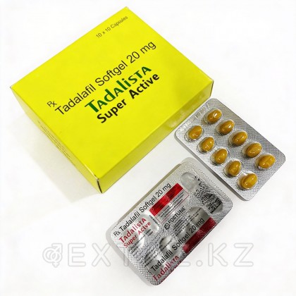 Препарат для усиления потенции Tadalista Super Active (10 таб.) от sex shop Extaz фото 8